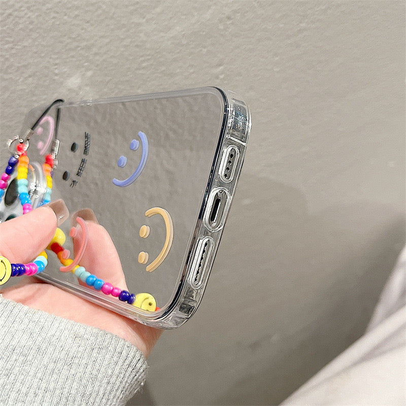 Dinos。 iphone三合一鏡面保護殼,手機鏈