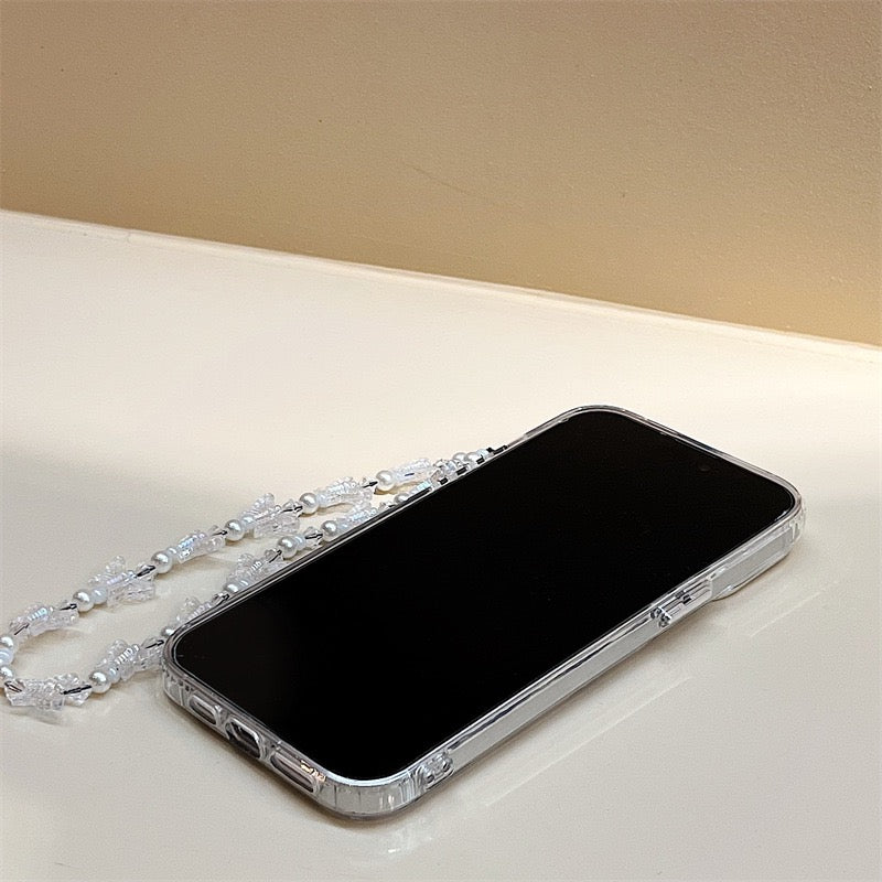 Dinos。 鏡面 iPhone 保護殼三合一加手機鏈