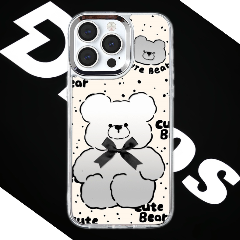 Dinos。 鏡面 iPhone 保護殼三合一加手機鏈