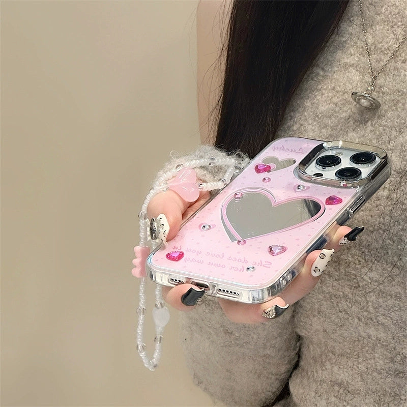 Dinos。手機殼蘋果三合一鏡面手機鏈