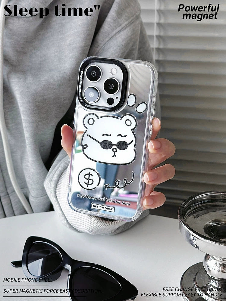 Dinos。 鏡面 iPhone 保護殼三合一