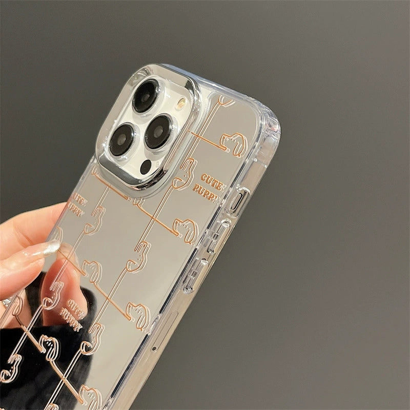 Dinos。 鏡面 iPhone 保護殼三合一