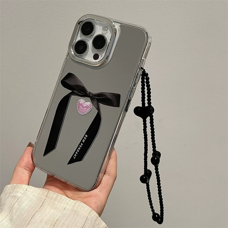 Dions。iPhone手機殼蘋果小眾三合一鏡面加手機鏈