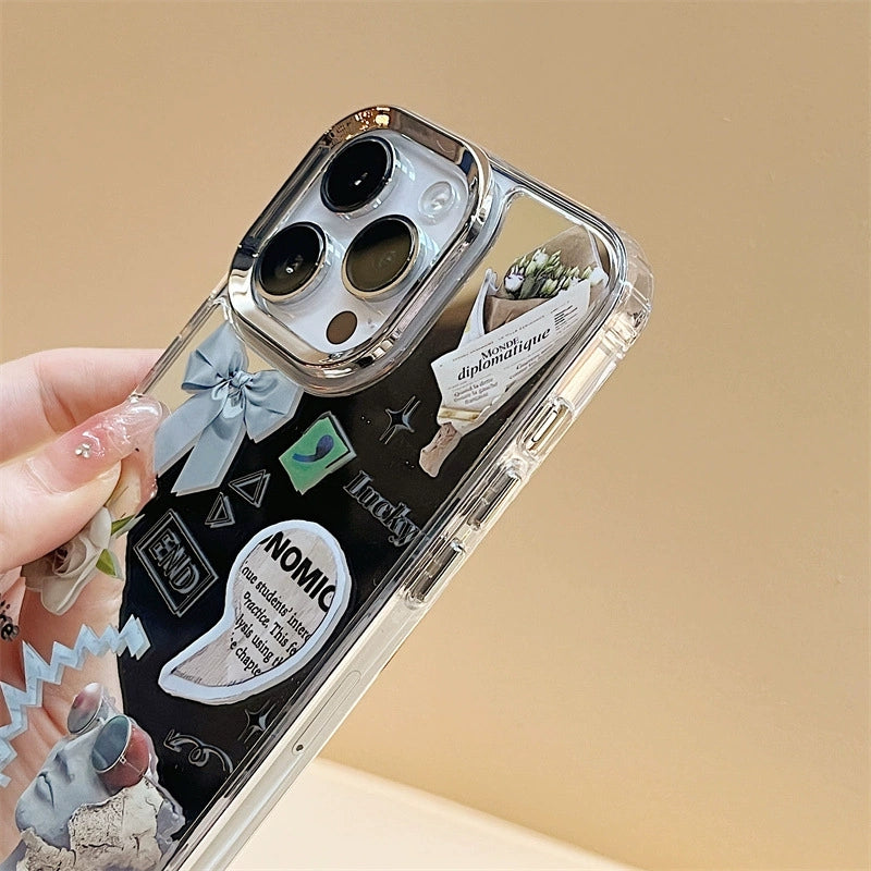 Dinos。蘋果小眾手機殼iPhone三合一鏡面殼