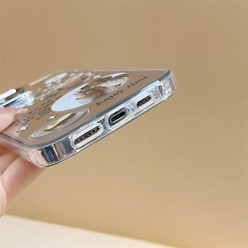 Dinos。 鏡面 iPhone 保護殼三合一