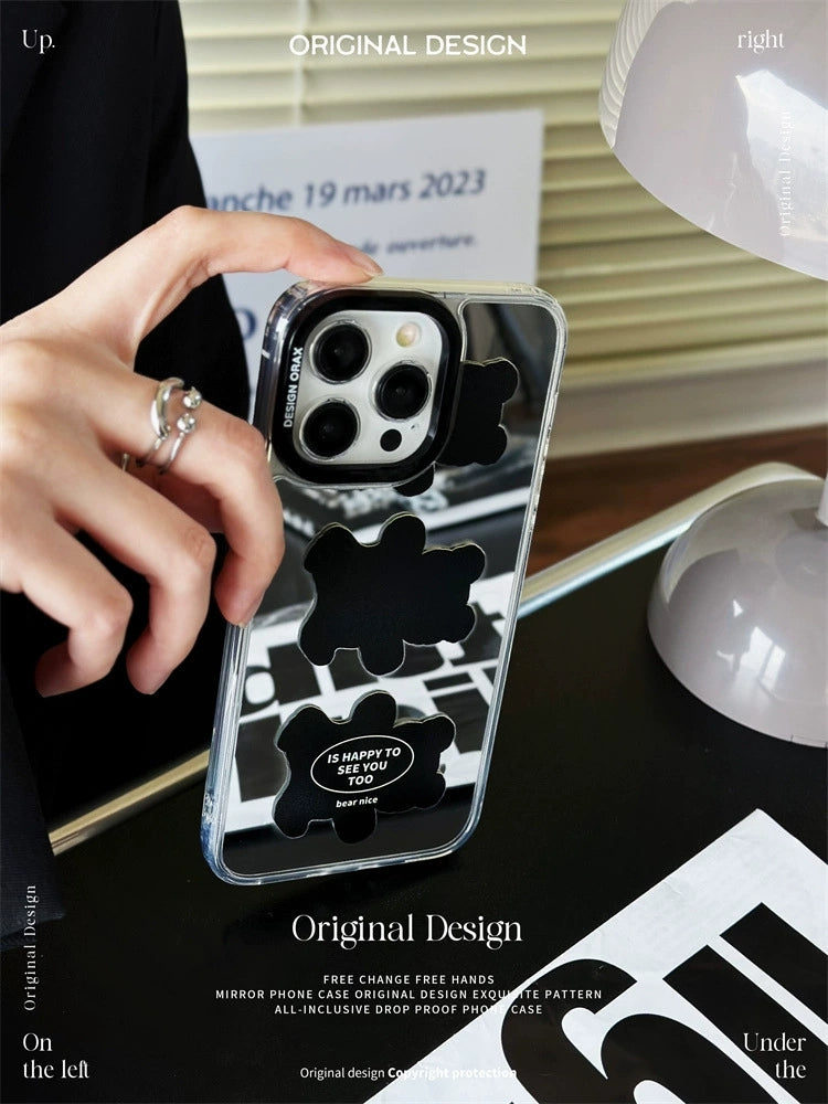 Dinos。 鏡面 iPhone 保護殼三合一