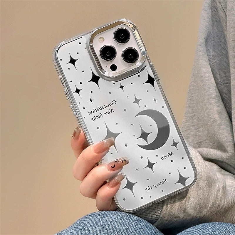 Dinos。 鏡面 iPhone 保護殼三合一加手機鏈
