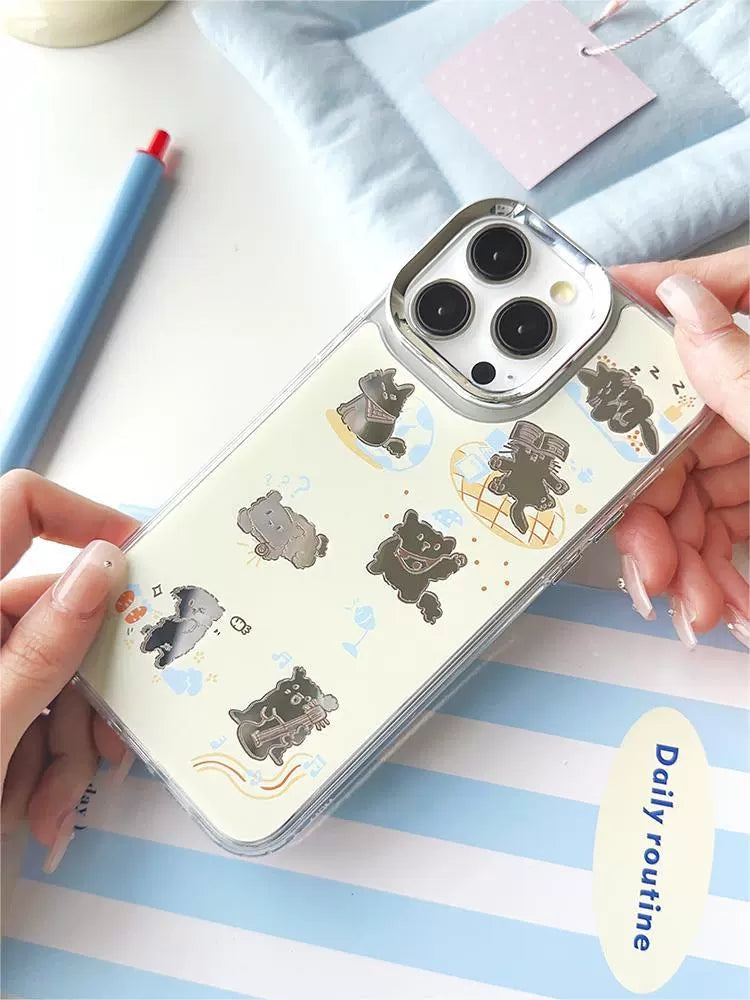 Dinos。 鏡面 iPhone 保護殼