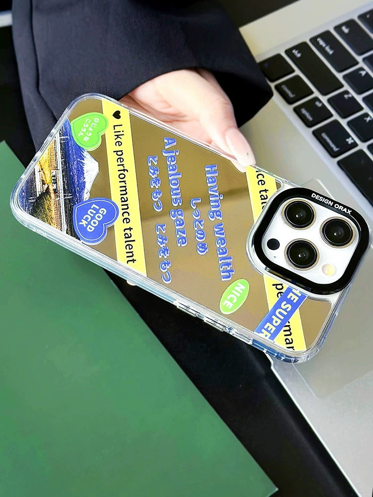 Dinos。 鏡面 iPhone 保護殼三合一