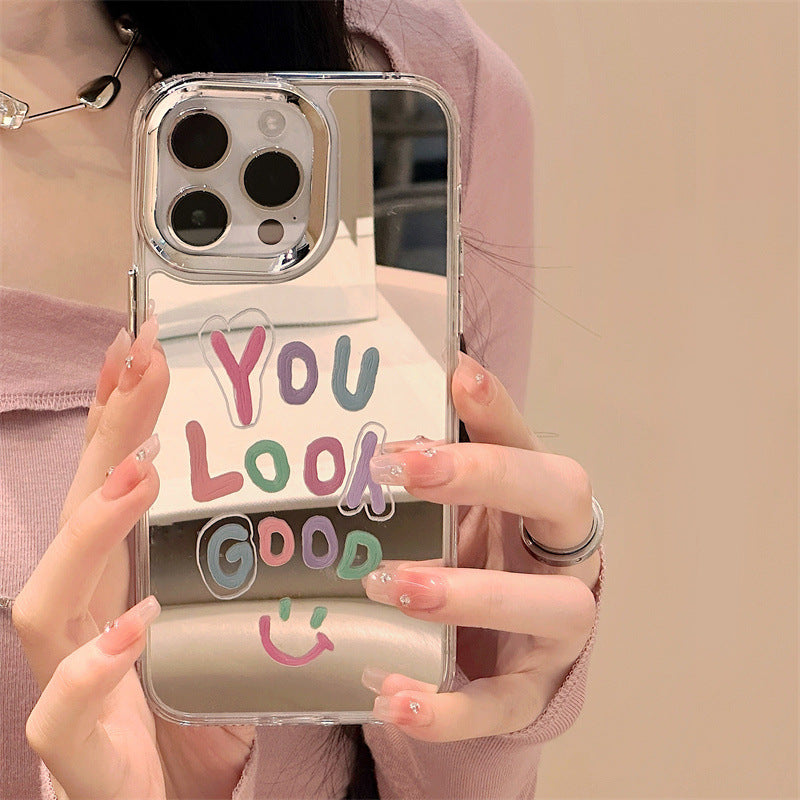 Dinos。 鏡面 iPhone 保護殼三合一