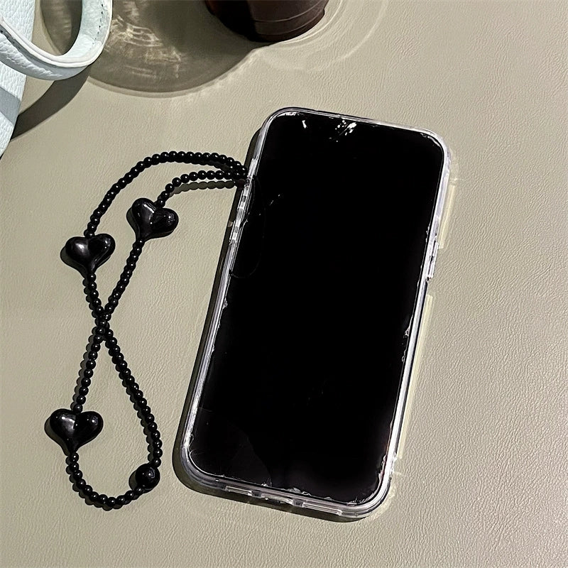 Dions。iPhone手機殼蘋果小眾三合一鏡面加手機鏈