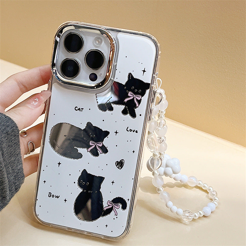 Dinos。卡通手機殼iPhone蘋果三合一鏡面手鍊