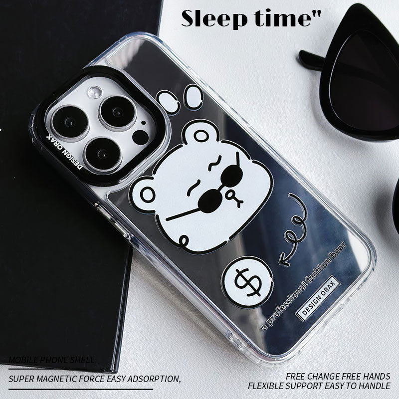 Dinos。 鏡面 iPhone 保護殼三合一