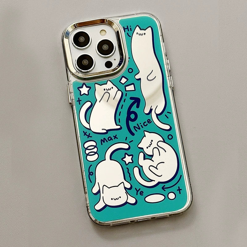 Dinos。 鏡面 iPhone 保護殼三合一