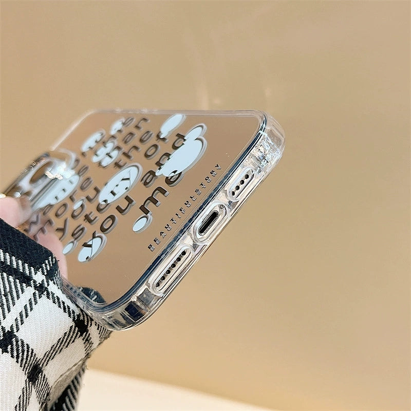 Dinos。 鏡面 iPhone 保護殼三合一