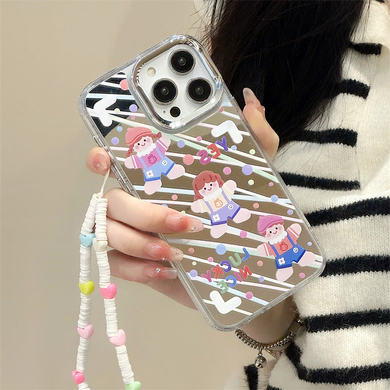 Dinos。 鏡面 iPhone 保護殼三合一