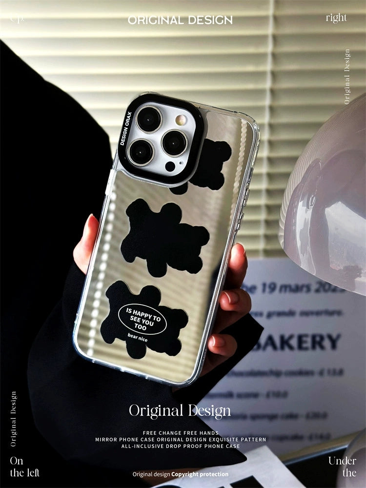 Dinos。 鏡面 iPhone 保護殼三合一