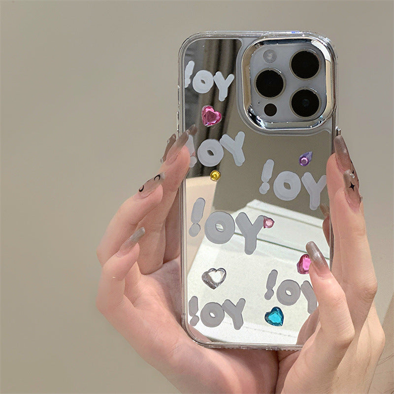 Dinos。蘋果手機殼三合一鏡面鑽飾