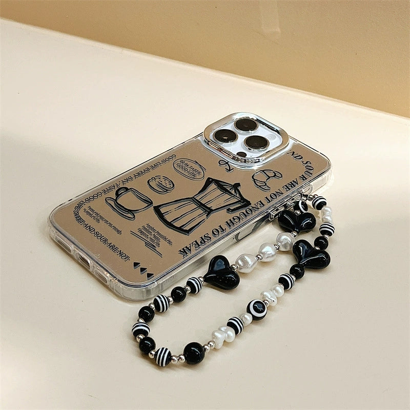 Dinos。蘋果小眾手機殼手鍊三合一鏡面