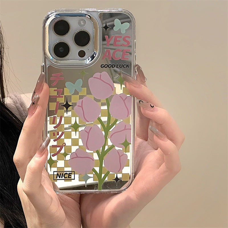 Dinos。 鏡面 iPhone 保護殼三合一