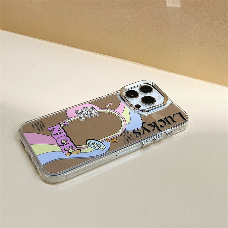 Dinos。 鏡面 iPhone 保護殼三合一