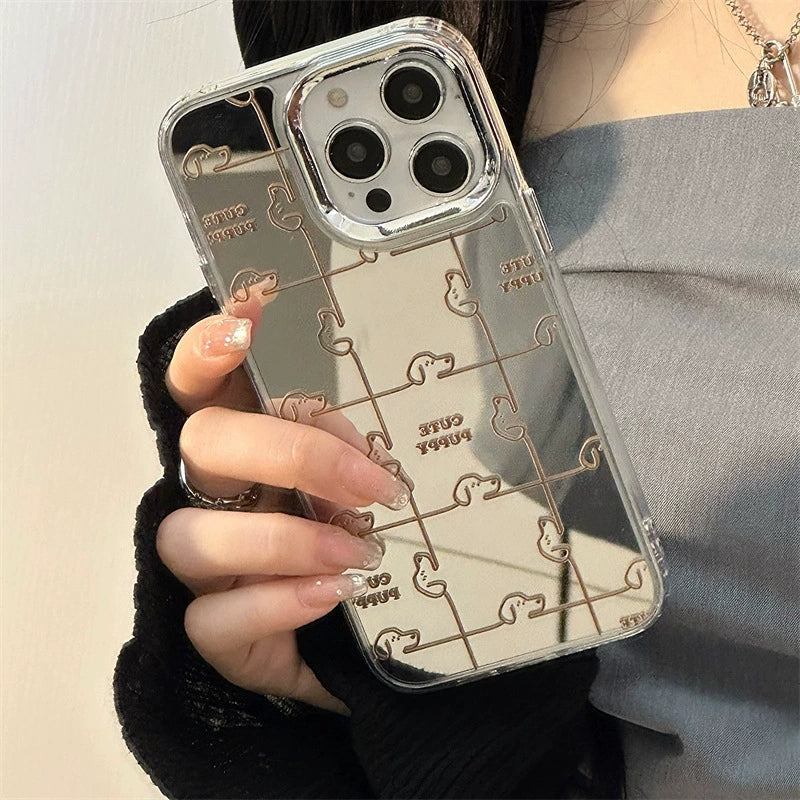 Dinos。 鏡面 iPhone 保護殼三合一