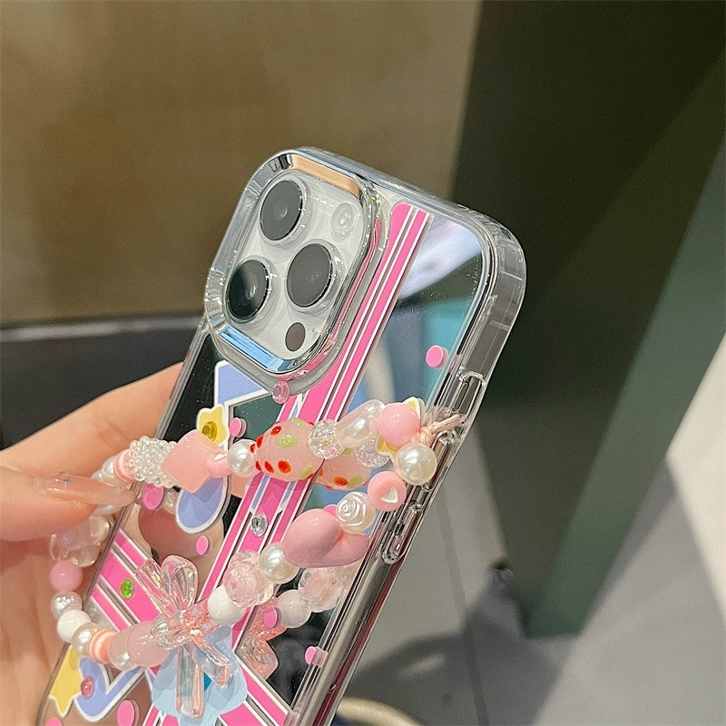 Dinos。iPhone手機殼高級感三合一鏡面蘋果