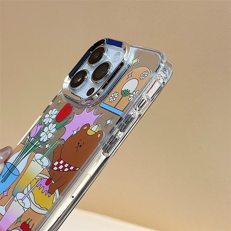 Dinos。 鏡面 iPhone 保護殼三合一