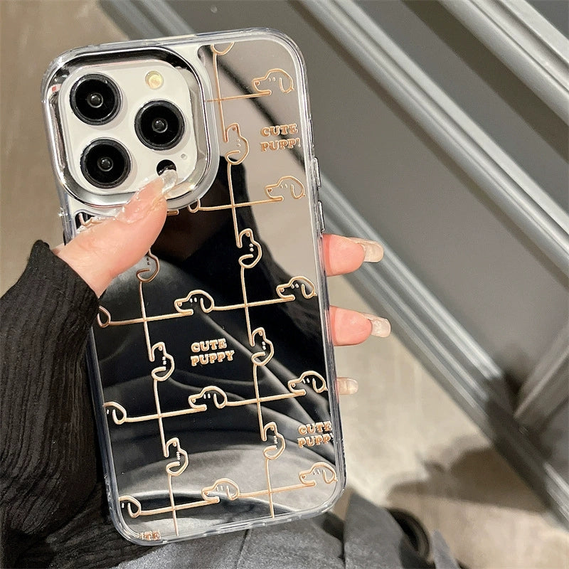 Dinos。 鏡面 iPhone 保護殼三合一