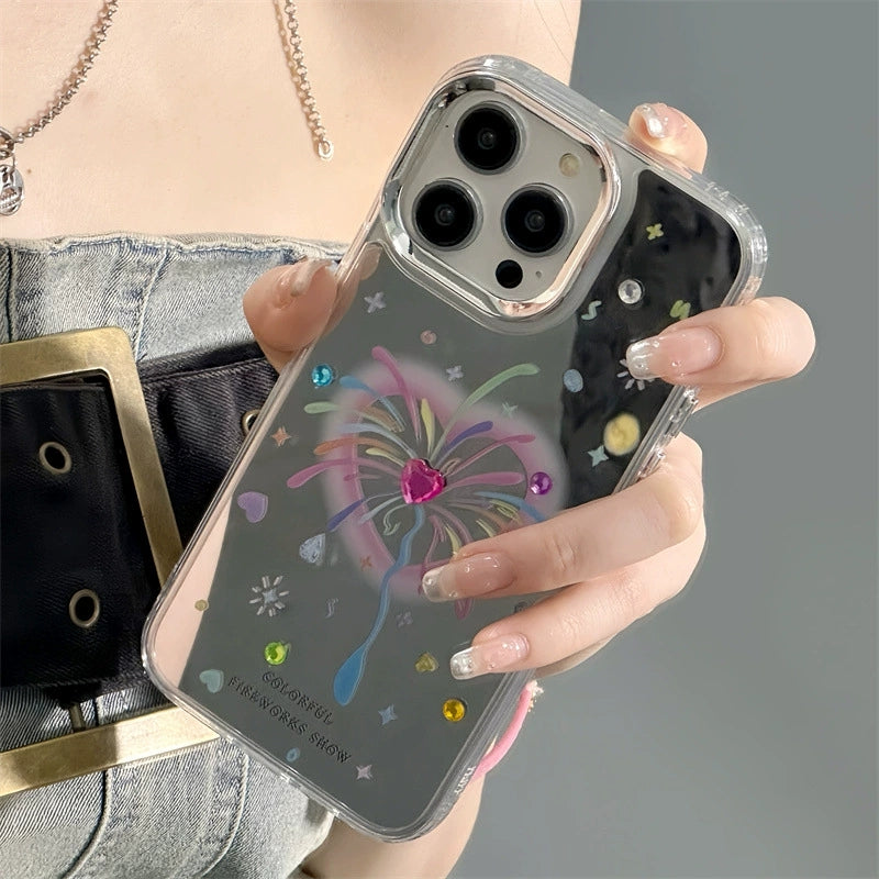 Dinos。 鏡面 iPhone 保護殼三合一