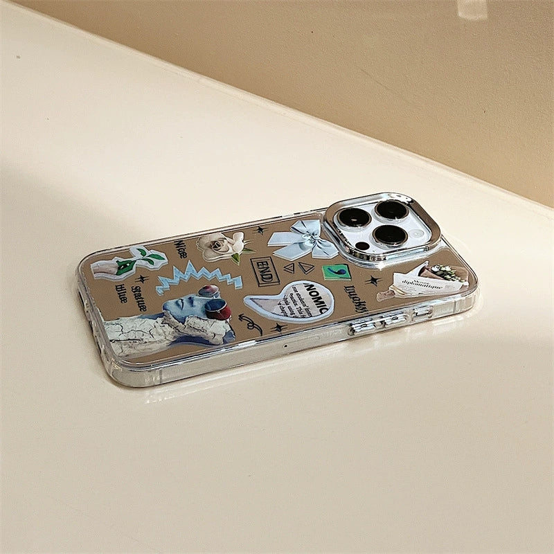 Dinos。蘋果小眾手機殼iPhone三合一鏡面殼