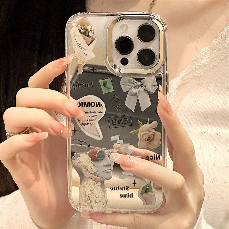 Dinos。蘋果小眾手機殼iPhone三合一鏡面殼