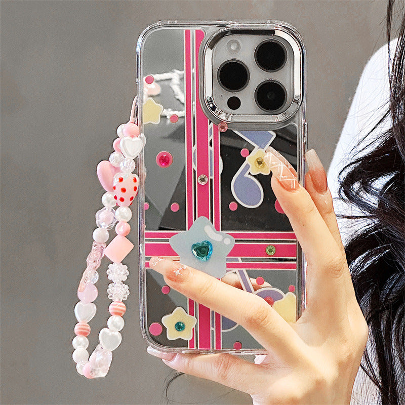 Dinos。iPhone手機殼高級感三合一鏡面蘋果