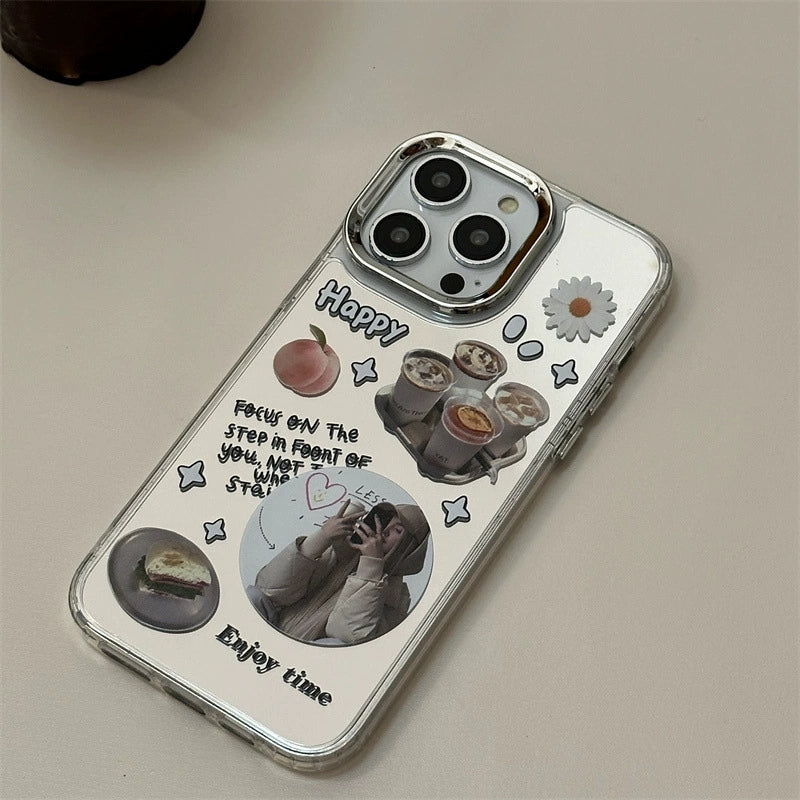 Dinos。 鏡面 iPhone 保護殼三合一