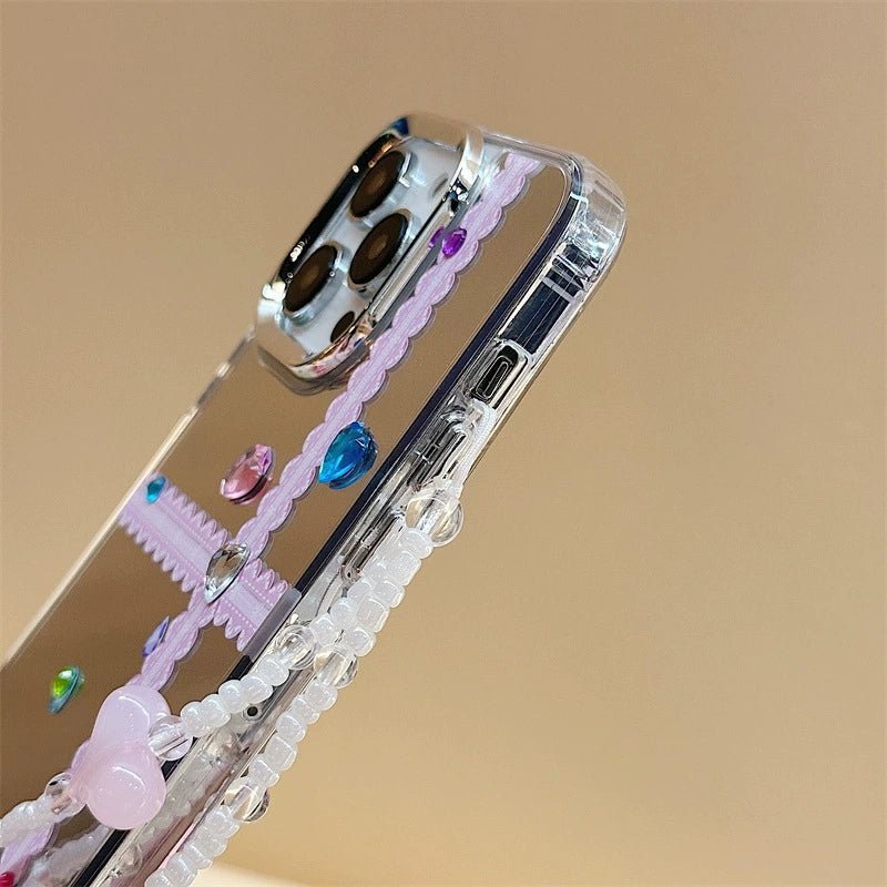 Dinos。 鏡面 iPhone 保護殼三合一