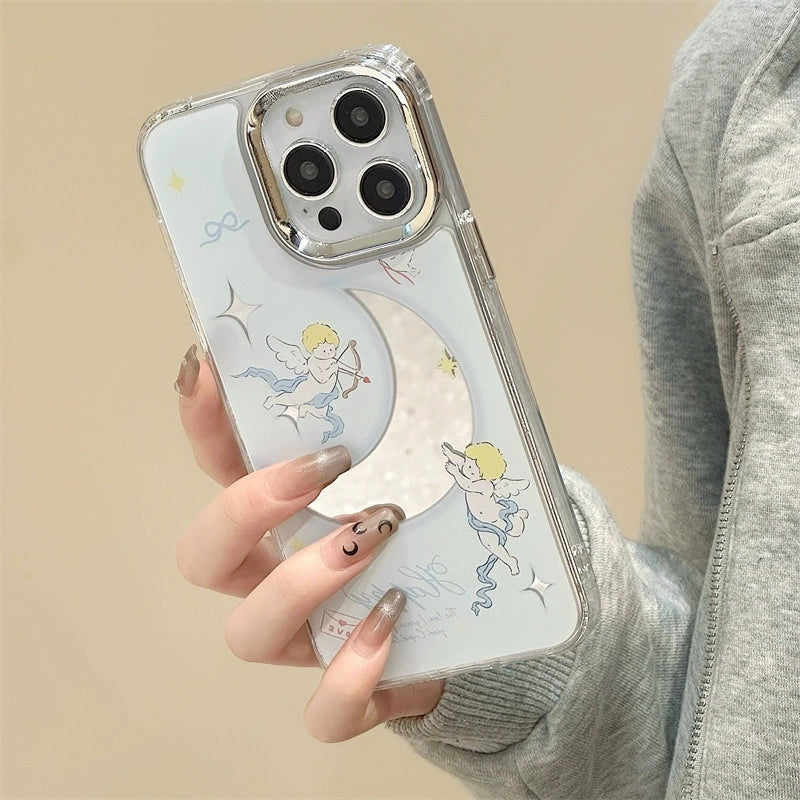 Dinos。iphone手機殼三合一鏡面殼蘋果手機鏈