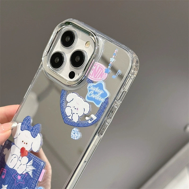 Dinos。 鏡面 iPhone 保護殼三合一