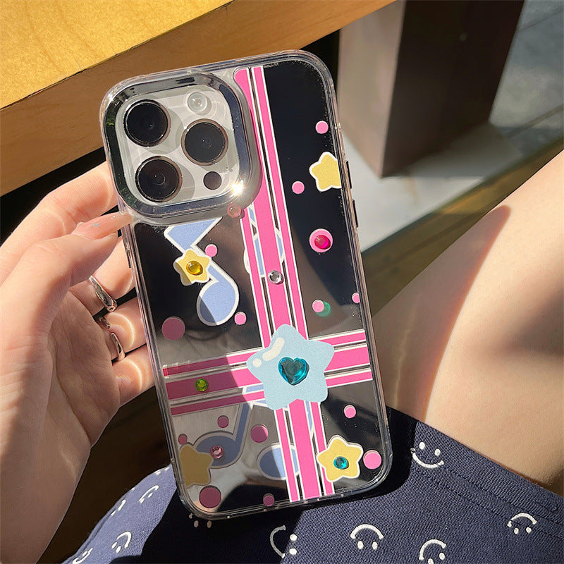 Dinos。iPhone手機殼高級感三合一鏡面蘋果