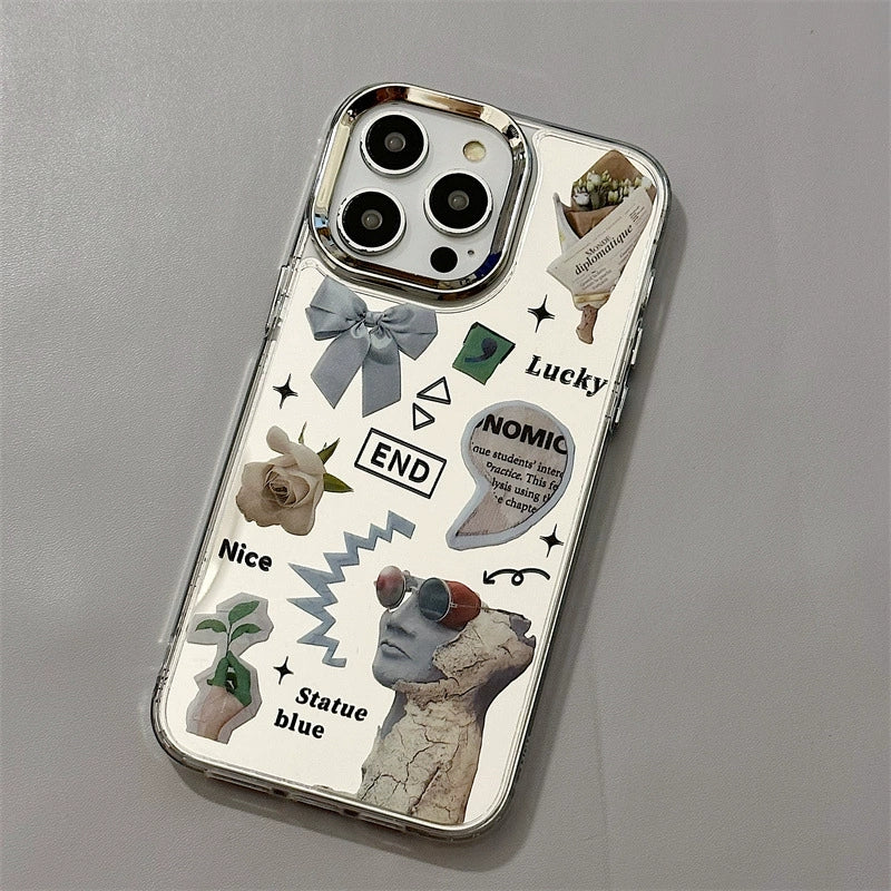 Dinos。蘋果小眾手機殼iPhone三合一鏡面殼