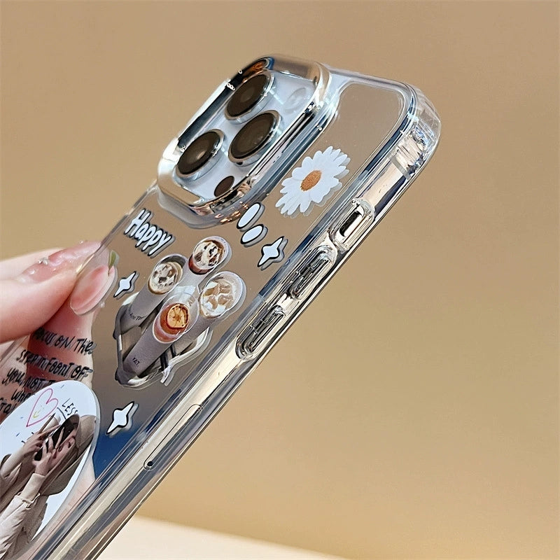 Dinos。 鏡面 iPhone 保護殼三合一