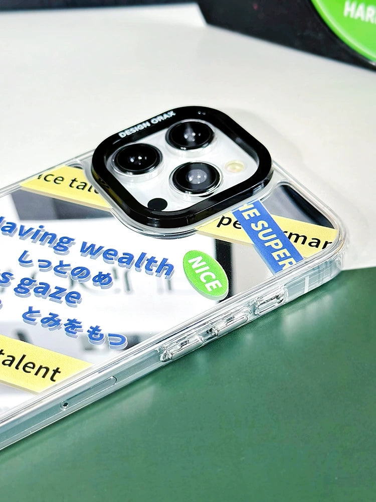 Dinos。 鏡面 iPhone 保護殼三合一