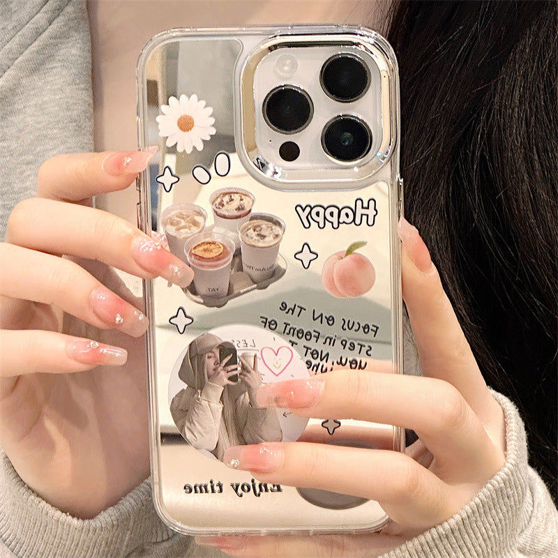 Dinos。 鏡面 iPhone 保護殼三合一