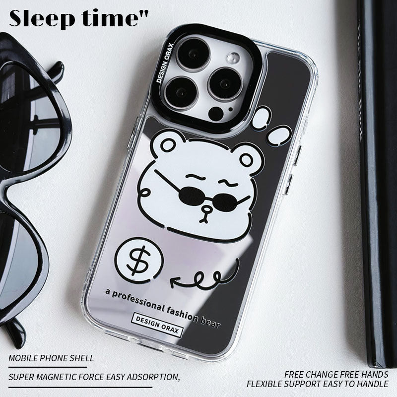 Dinos。 鏡面 iPhone 保護殼三合一