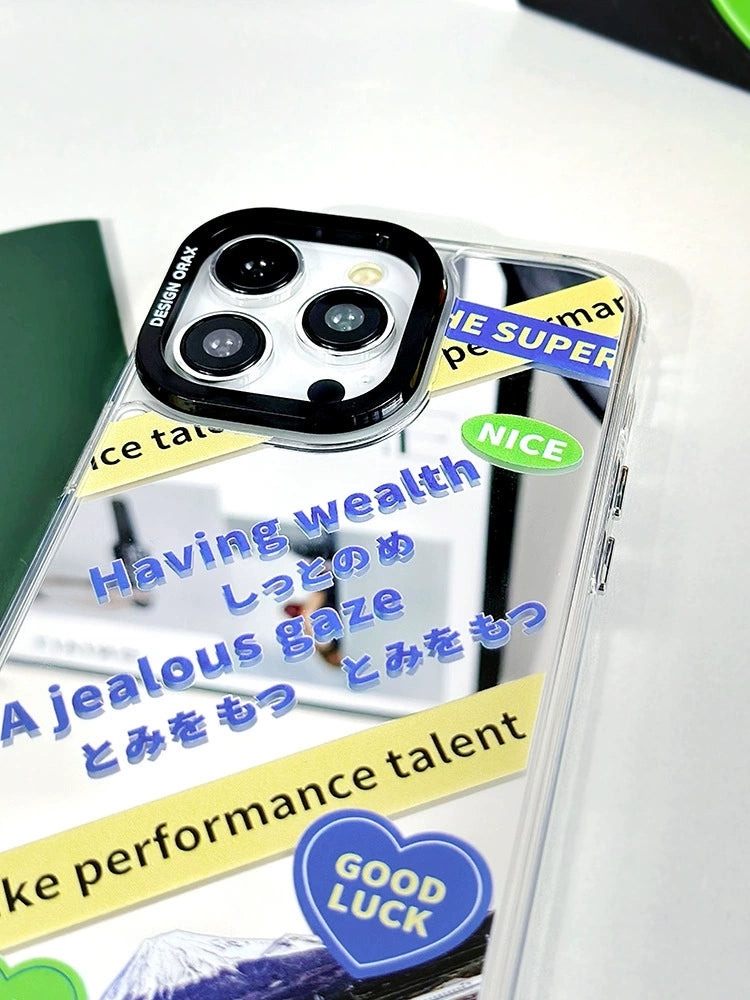 Dinos。 鏡面 iPhone 保護殼三合一