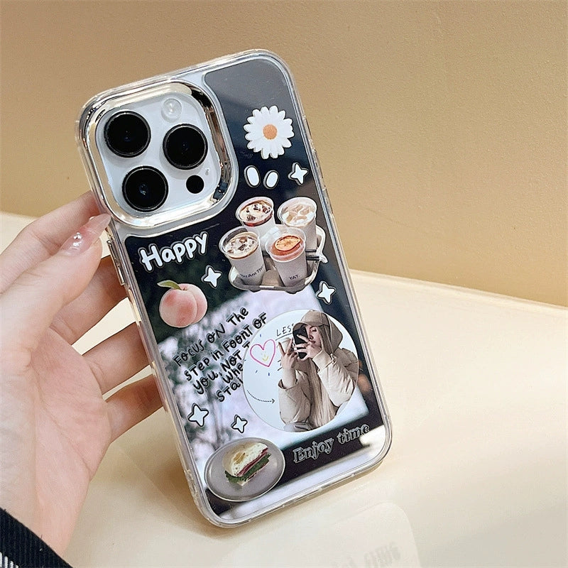 Dinos。 鏡面 iPhone 保護殼三合一