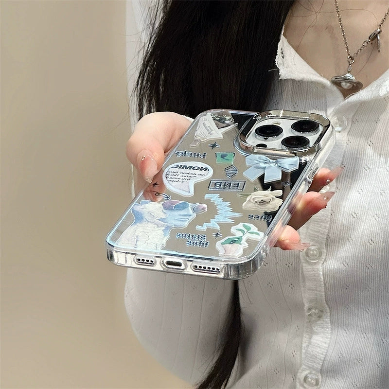 Dinos。蘋果小眾手機殼iPhone三合一鏡面殼