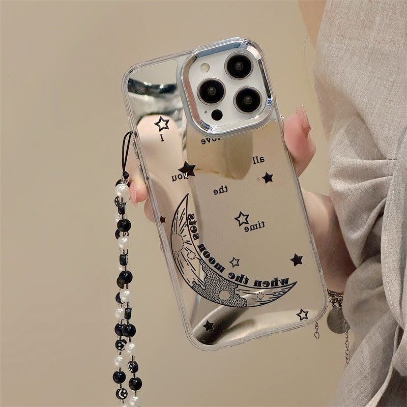 Dinos。iPhone手機殼三合一鏡面加手鍊,硬殼