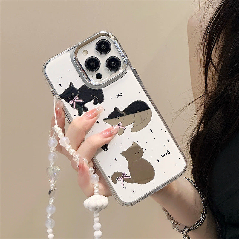 Dinos。卡通手機殼iPhone蘋果三合一鏡面手鍊