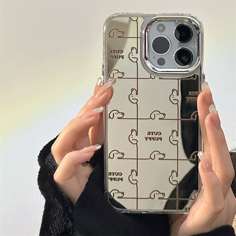 Dinos。 鏡面 iPhone 保護殼三合一