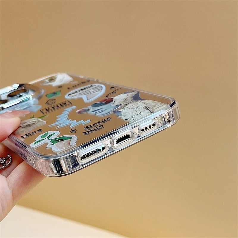 Dinos。蘋果小眾手機殼iPhone三合一鏡面殼